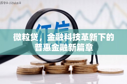 筠连微粒贷，金融科技革新下的普惠金融新篇章