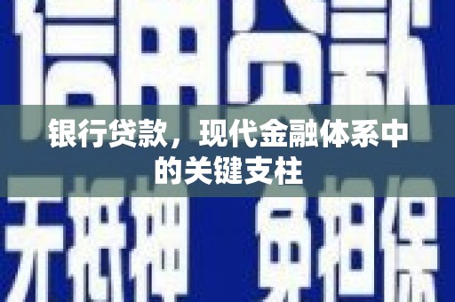 巧家银行贷款，现代金融体系中的关键支柱