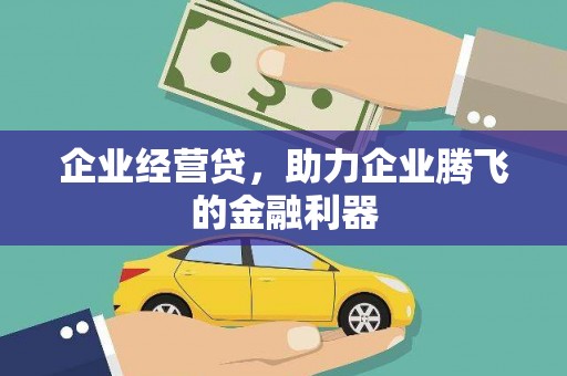 秦淮企业经营贷，助力企业腾飞的金融利器