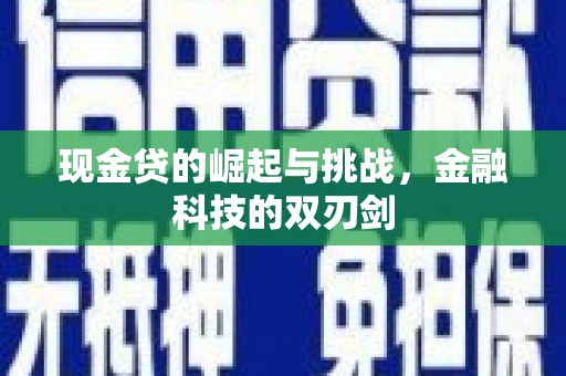 两当现金贷的崛起与挑战，金融科技的双刃剑