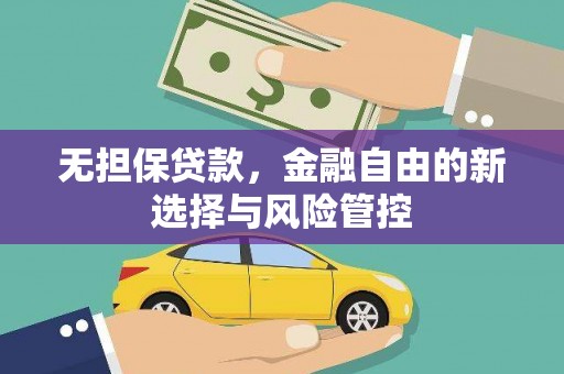 西海岸无担保贷款，金融自由的新选择与风险管控