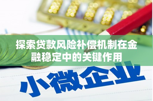黄平探索贷款风险补偿机制在金融稳定中的关键作用