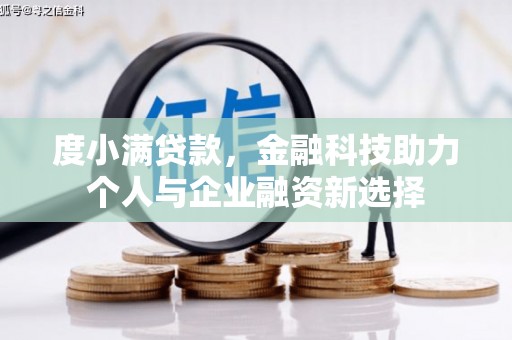 九原度小满贷款，金融科技助力个人与企业融资新选择