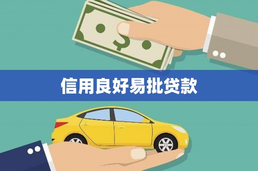 泸水信用良好易批贷款