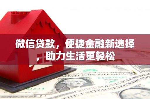 纳雍微信贷款，便捷金融新选择，助力生活更轻松