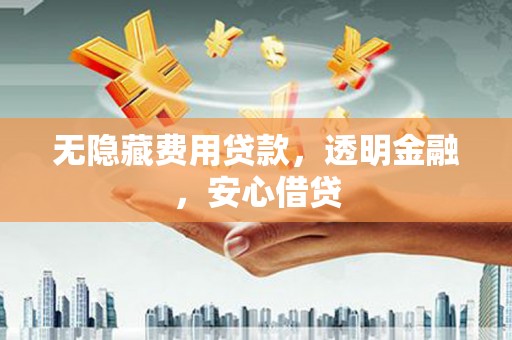 湖西无隐藏费用贷款，透明金融，安心借贷