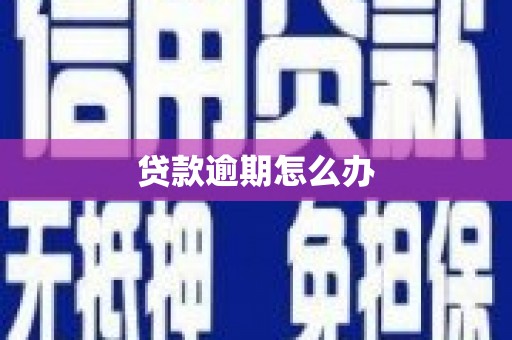 封丘贷款逾期怎么办