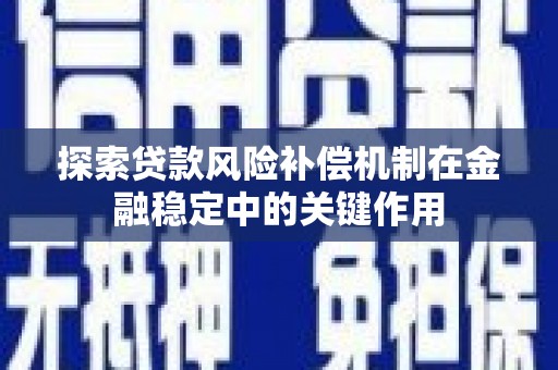 西吉探索贷款风险补偿机制在金融稳定中的关键作用
