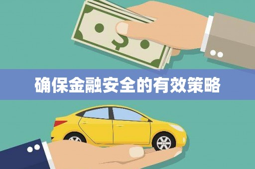 久治确保金融安全的有效策略